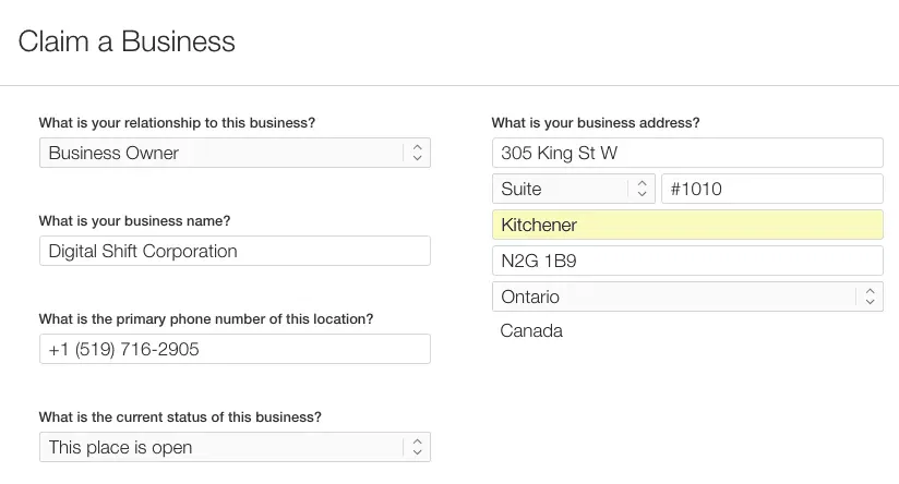 Apple Maps Claim Business