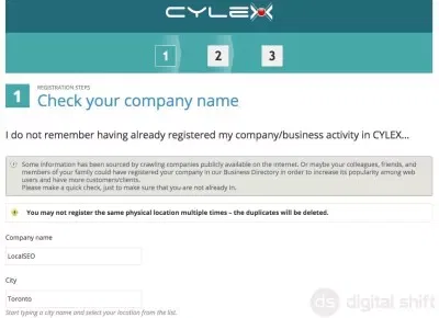 How to Register Business with CYLEX2