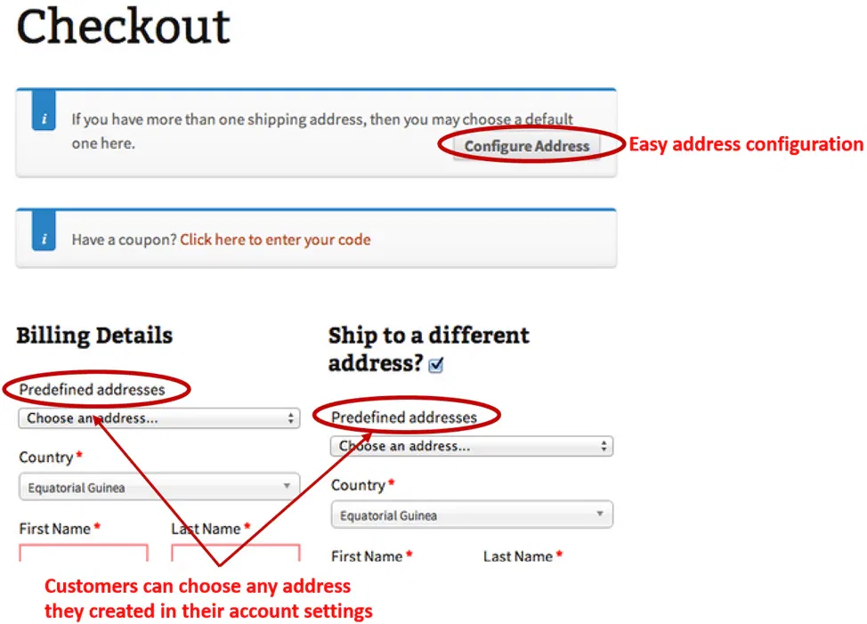Multiple Addresses at Checkout