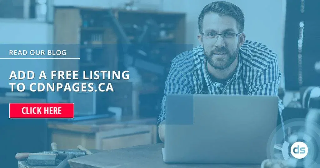Man with glasses working on a laptop in a workshop environment invites you to add a free listing to CdnPages.