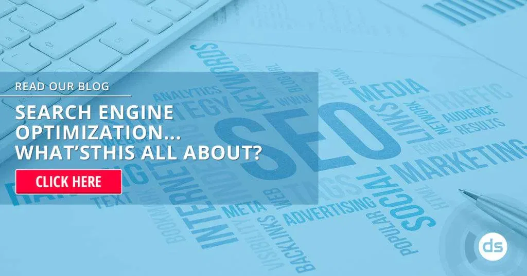 An online marketing advertisement promoting a blog post about search engine optimization.