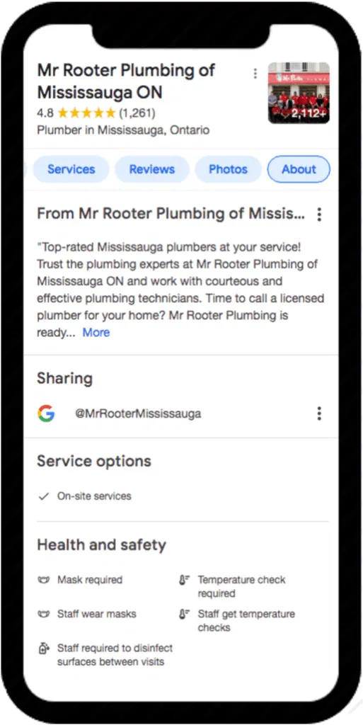 gmb management features on iphone x