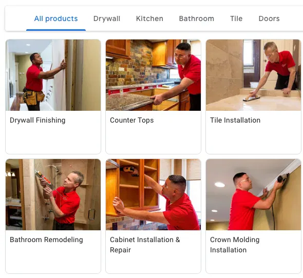 gmb product optimization