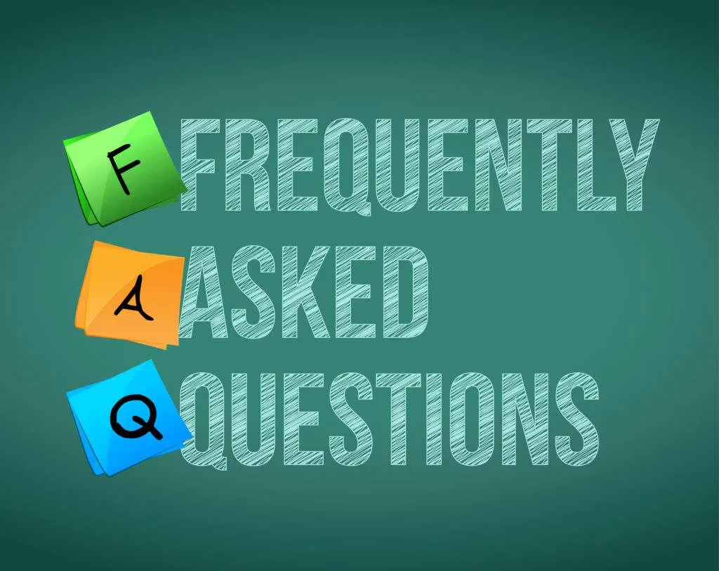 Faq Writing With White Chalk On Blackboard