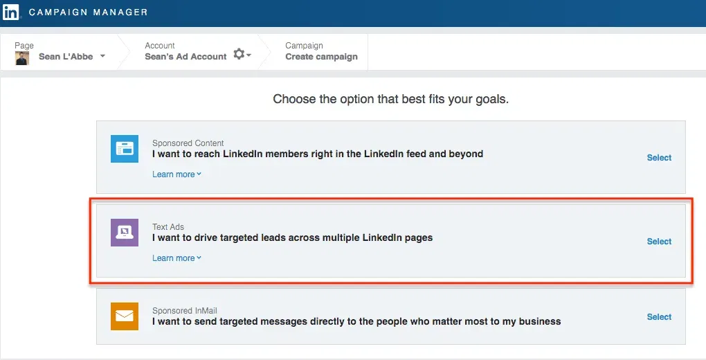 how to advertise on linkedin