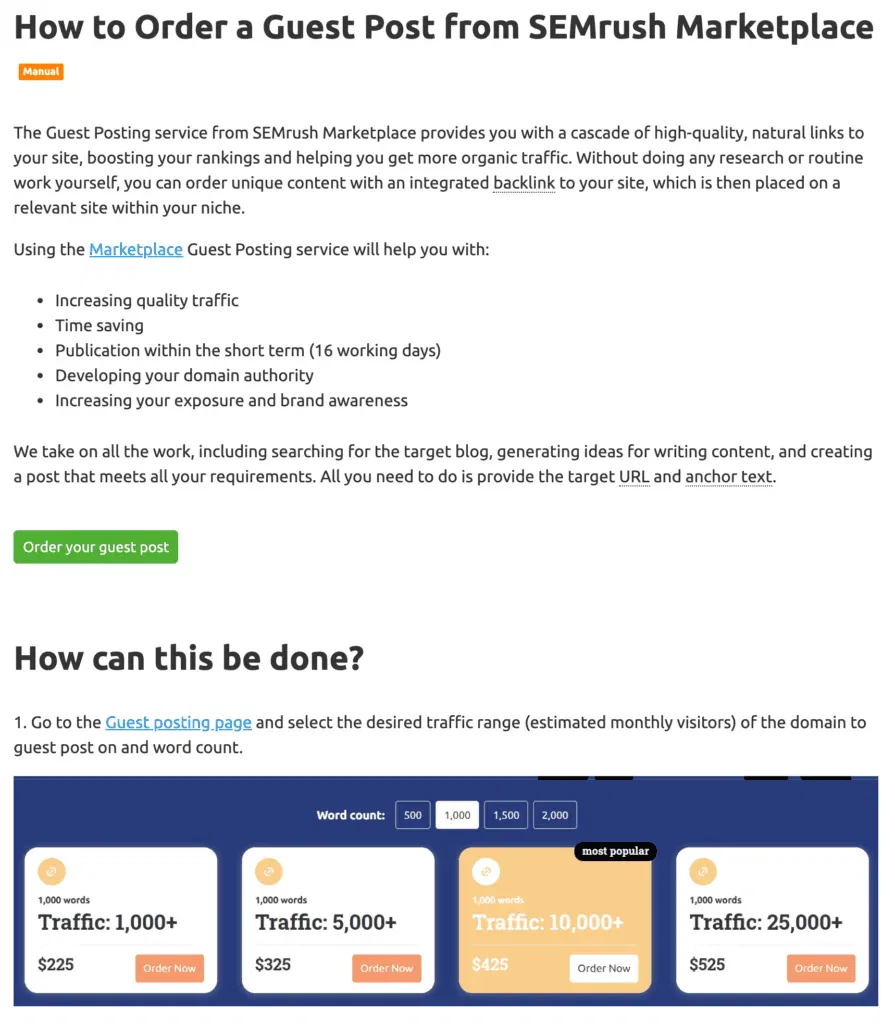 semrush paid guest post service shutdown 2020