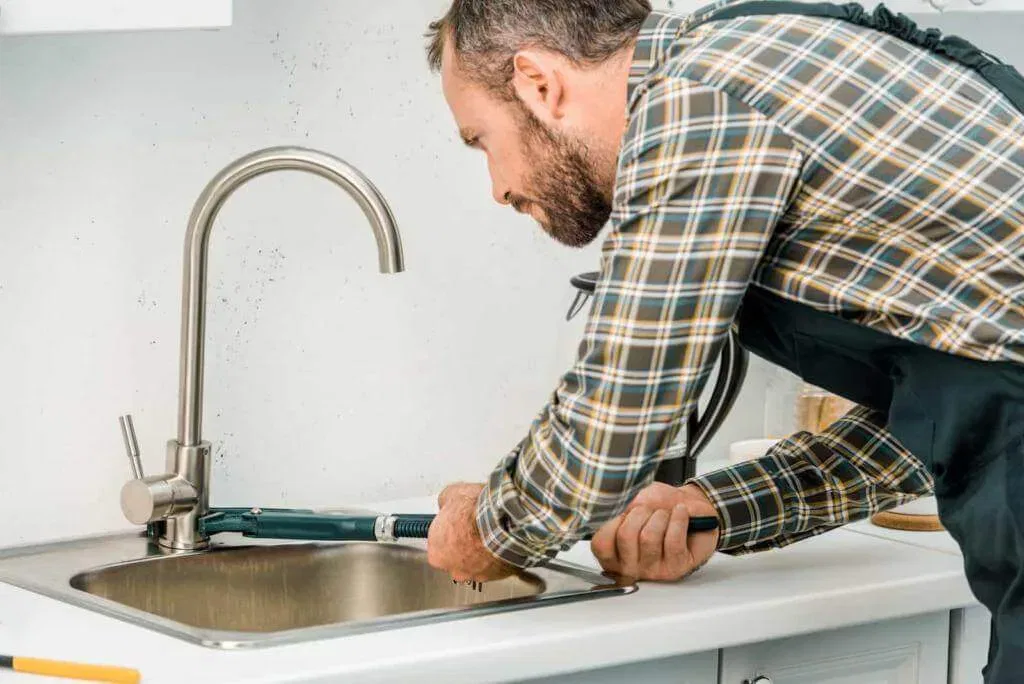 Professional plumber installing faucet showing quality service that ranks in local search