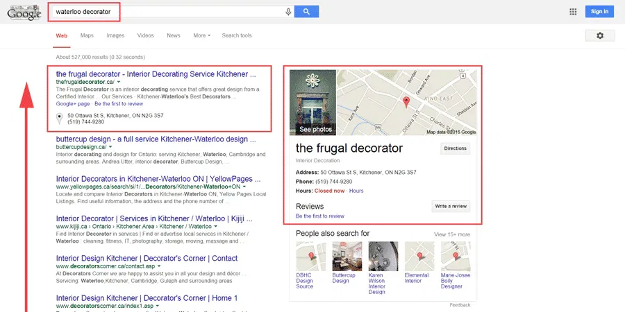 waterloo local seo case study