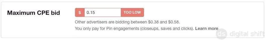 Advertising-on-Pinterest-18-maximum-cpe-bid