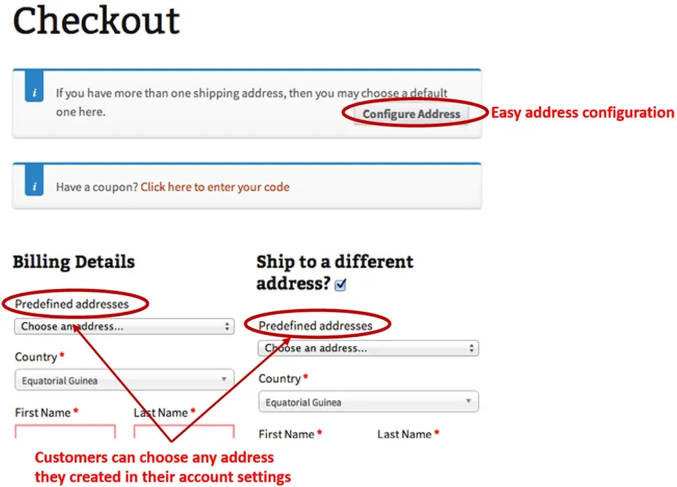 Multiple Addresses at Checkout