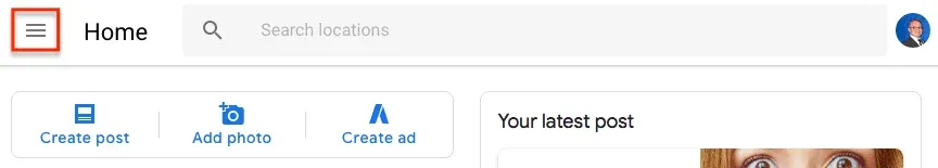  step 1 to add user to google my business add manager