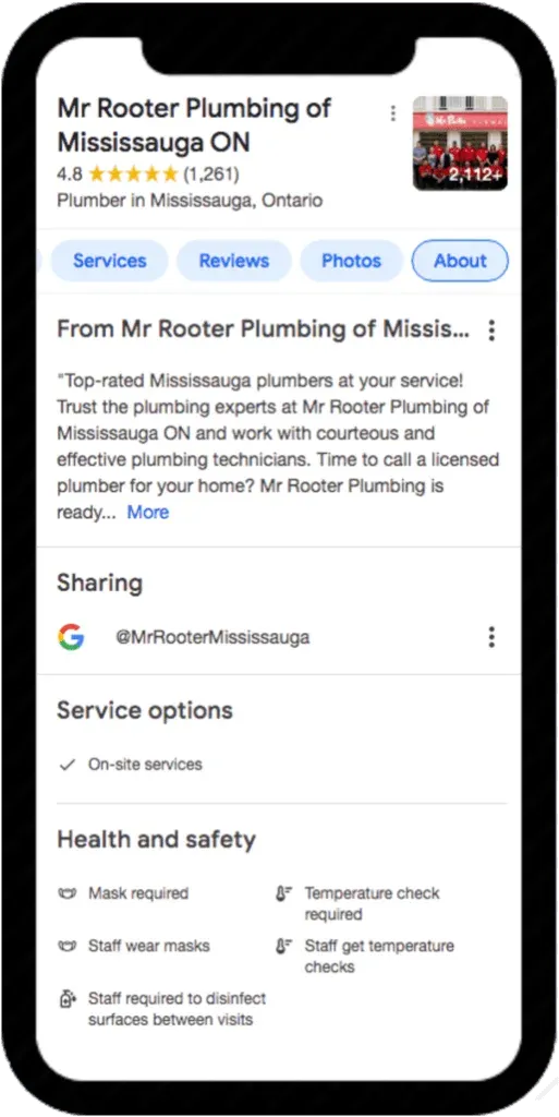 gmb management features on iphone x