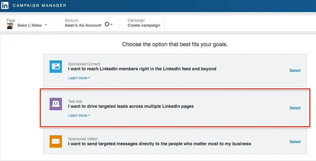 how to advertise on linkedin