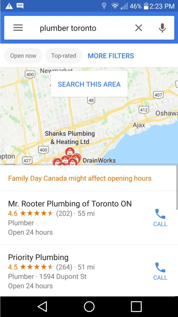 mobile local listing - local seo