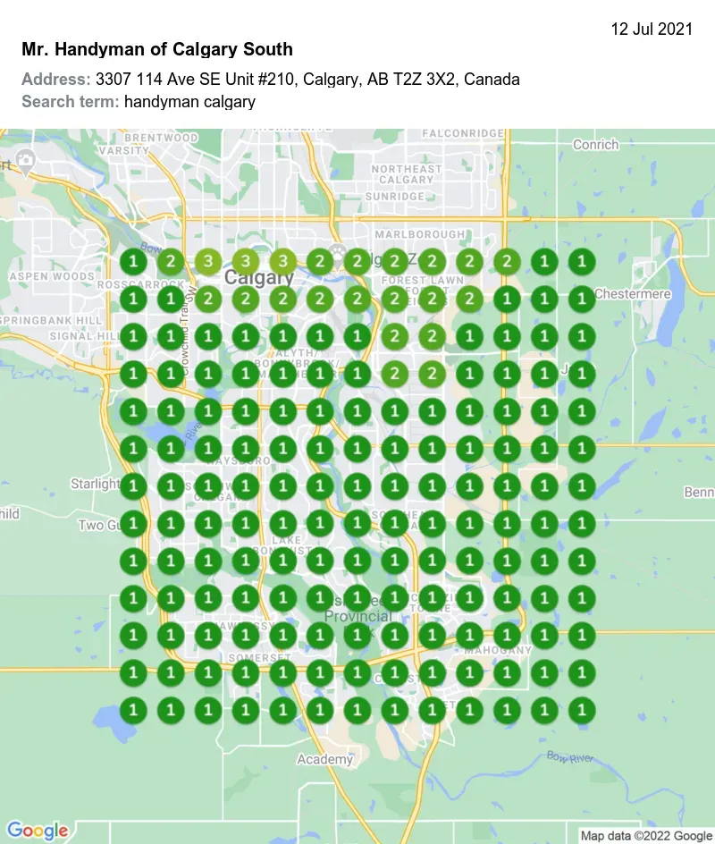 mr handyman of calgary south seo case study