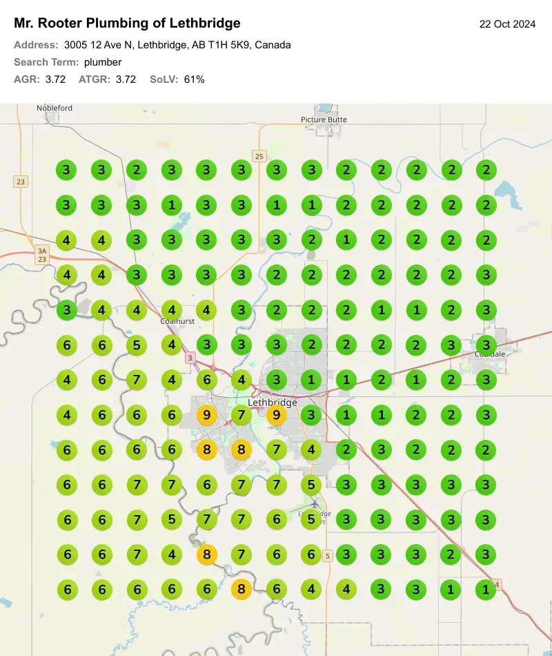 mr rooter plumbing seo rankings progress