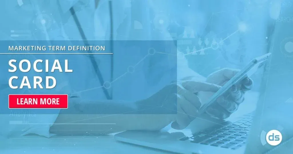 Digital marketing concept with a person using a laptop and graphics symbolizing online metrics, featuring a call to action about 