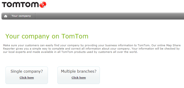 Add Business to TomTom
