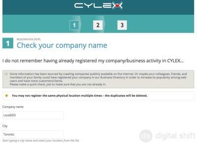 How to Register Business with CYLEX2