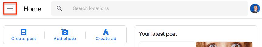  step 1 to add user to google my business add manager